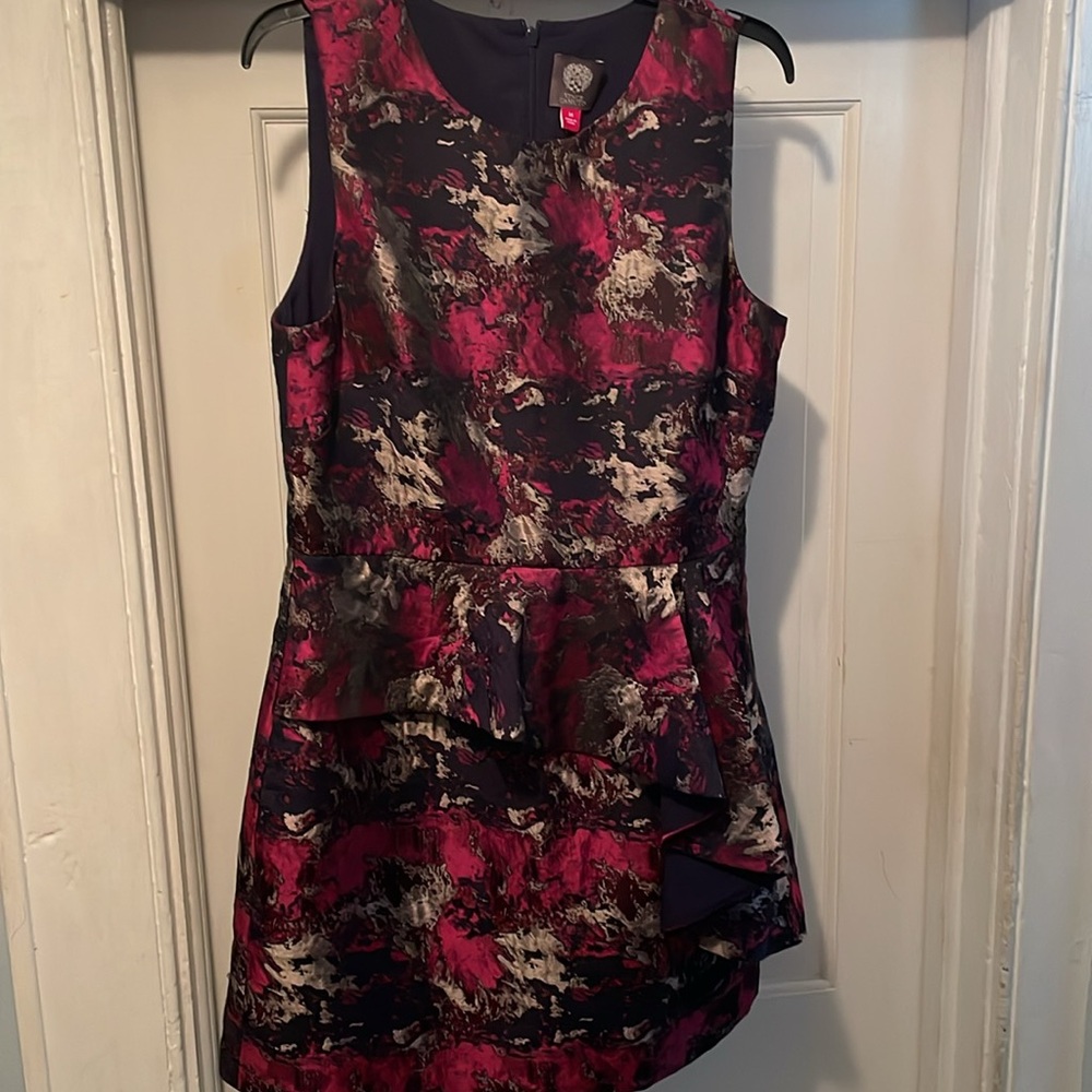 Vince Camuto Vibrant Pink and Purple Mini Dress